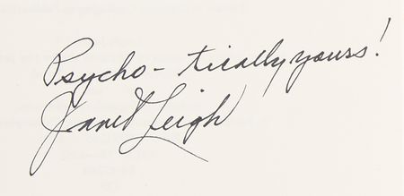 Lot #868 Janet Leigh Signed Book - Psycho - Image 2