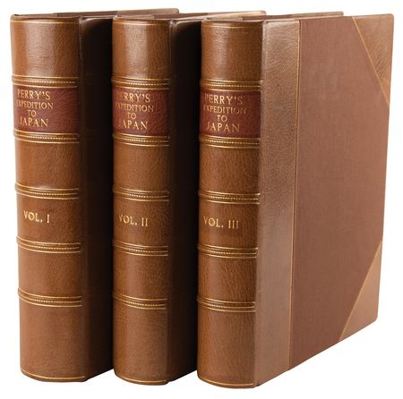 Lot #270 Matthew C. Perry: Narrative of the Expedition of an American Squadron to the China Seas and Japan (Vols. I–III) - Image 1