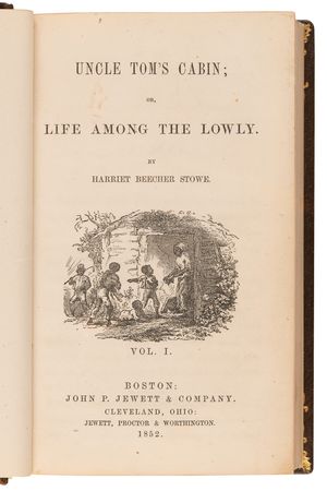 Lot #690 Harriet Beecher Stowe: Uncle Tom's Cabin (First Edition) - Image 3