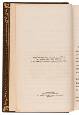 Lot #690 Harriet Beecher Stowe: Uncle Tom's Cabin (First Edition) - Image 5