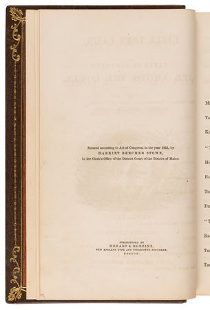 Lot #690 Harriet Beecher Stowe: Uncle Tom's Cabin (First Edition) - Image 6