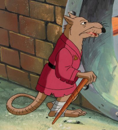 Lot #426 Splinter production key master background set-up from the Teenage Mutant Ninja Turtles television show - Image 2