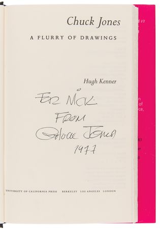 Lot #530 Chuck Jones Signed Book - A Flurry of Drawings - Image 4