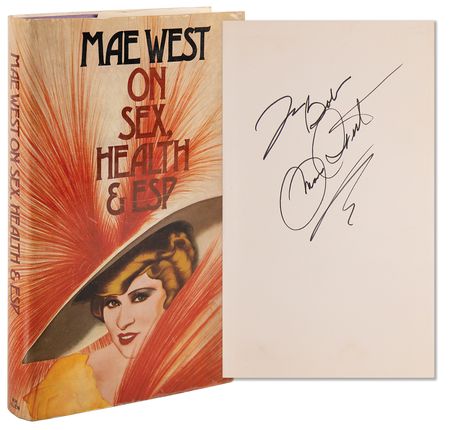 Lot #907 Mae West Signed Book - On Sex, Health & ESP - Image 1
