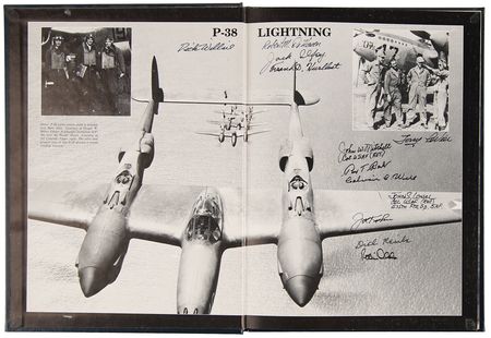 Lot #279 World War II Fighter Aces Signed Book - P-38 Lightning - Image 4