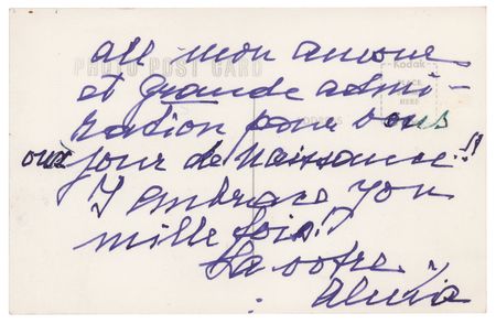 Lot #729 Alma Mahler Autograph Noted Signed - Image 1