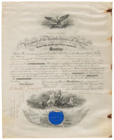 Lot #97 Theodore Roosevelt Document Signed as President - Image 2