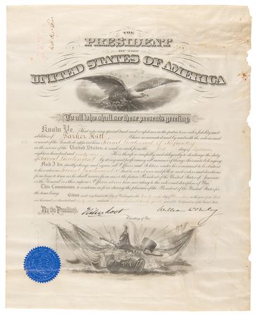 Lot #236 Parker Hitt ‘Father of American Military Cryptography’ Document Archive of (5) Military Appointments Signed by Presidents William McKinley, Theodore Roosevelt, and William H. Taft - Image 2