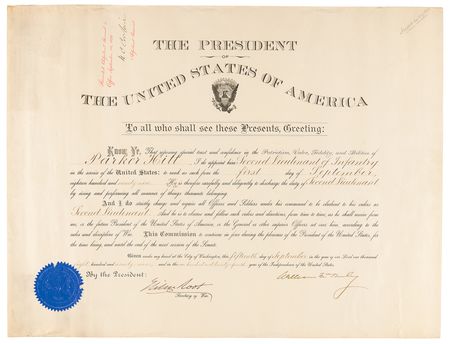 Lot #236 Parker Hitt ‘Father of American Military Cryptography’ Document Archive of (5) Military Appointments Signed by Presidents William McKinley, Theodore Roosevelt, and William H. Taft - Image 4