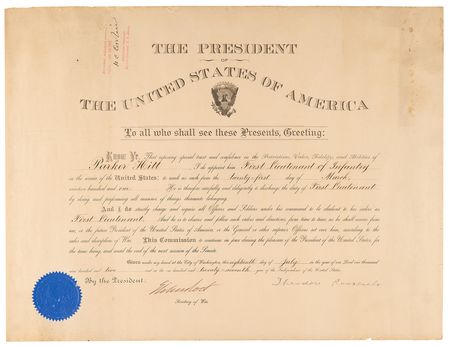 Lot #236 Parker Hitt ‘Father of American Military Cryptography’ Document Archive of (5) Military Appointments Signed by Presidents William McKinley, Theodore Roosevelt, and William H. Taft - Image 8