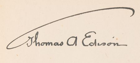 Lot #141 Thomas Edison Twice-Signed Book Set - Edison: His Life and Inventions - Image 2