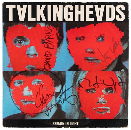 Lot #778 Talking Heads Multi-Signed (9) Album - Remain in Light - Image 1