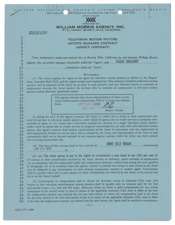 Lot #757 Cass Elliot Document Signed - Image 2