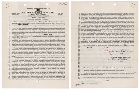Lot #842 Jackie Gleason Document Signed - Image 1