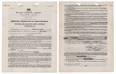 Lot #906 Orson Welles Document Signed - Image 1