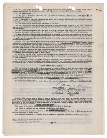 Lot #906 Orson Welles Document Signed - Image 3