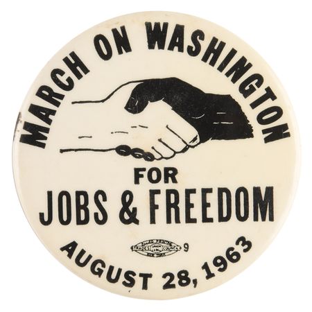 Lot #193 Martin Luther King, Jr.: March on Washington Pinback Button - Image 1