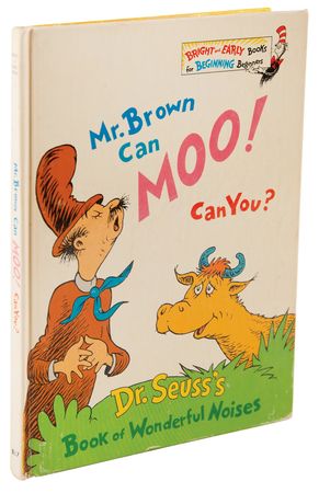 Lot #685 Dr. Seuss Signed Book - Mr. Brown Can Moo! Can You? - Image 3