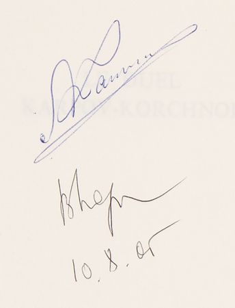 Lot #918 Chess: Anatoly Karpov and Viktor Korchnoi Signed Book - Image 2