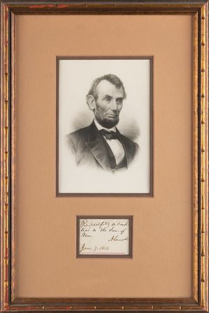 Lot #5 Abraham Lincoln Autograph Endorsement Signed as President (January 7, 1864) - Image 2