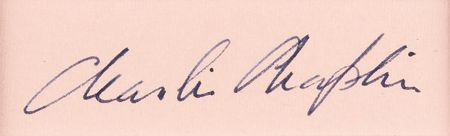 Lot #823 Charlie Chaplin Signature - Image 2