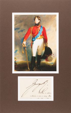Lot #189 King George IV Signature - Image 1