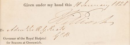 Lot #192 King William IV Signature - Image 2