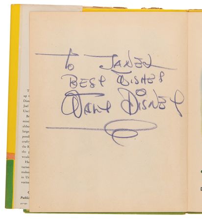 Lot #344 Walt Disney Signed Book - Brer Rabbit Rides the Fox - Image 4