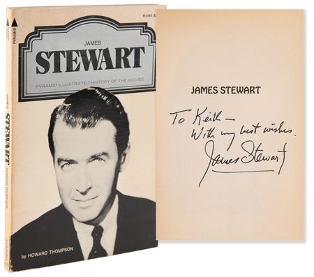 Lot #897 James Stewart Signed Book - James Stewart - Image 1