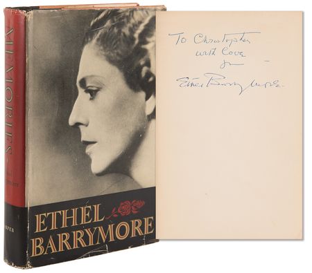 Lot #813 Ethel Barrymore Signed Book - Memories - Image 1