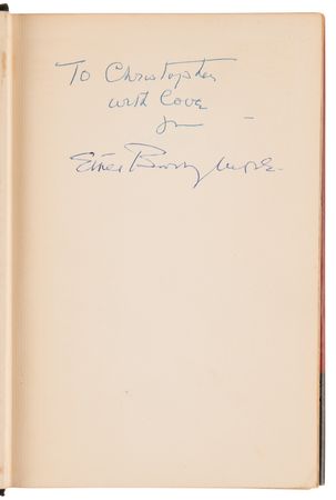 Lot #813 Ethel Barrymore Signed Book - Memories - Image 4