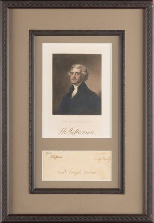 Lot #3 Thomas Jefferson Signed Free Frank to His Monticello Brewer, Capt. Joseph Miller - Image 2