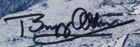 Lot #297 Buzz Aldrin Signed Stamp Sheet - Image 3