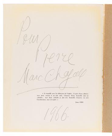 Lot #321 Marc Chagall Signed Exhibition Program - Image 2