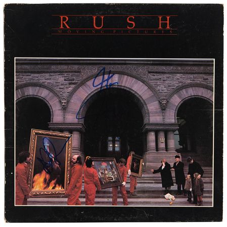 Lot #718 Rush Signed Album - Moving Pictures - Image 1
