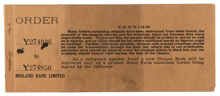 Lot #613 Virginia Woolf Signed Check to Her Husband, Leonard Woolf, with Booklet of 25 Annotated Check Stubs - Image 5