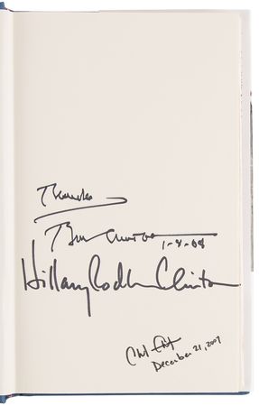 Lot #36 Bill, Hillary, and Chelsea Clinton Signed Book - Giving - Image 4