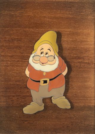 Lot #353 Doc production cel from Snow White and the Seven Dwarfs - Image 1