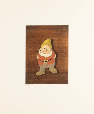 Lot #353 Doc production cel from Snow White and the Seven Dwarfs - Image 2