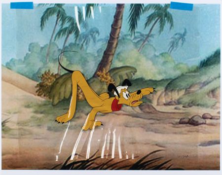 Lot #438 Pluto production cel from an early Disney cartoon - Image 1