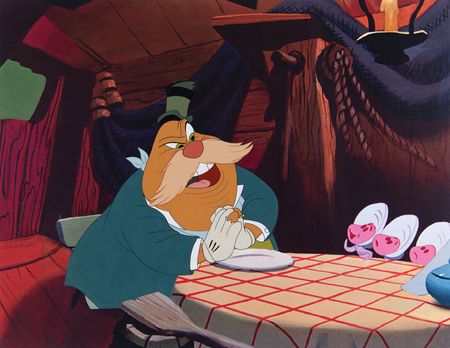 Lot #476 Walrus production cel from Alice in Wonderland - Image 1