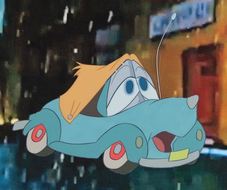 Lot #477 Susie production cel from Susie the Little Blue Coupe - Image 1