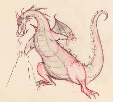 Lot #487 Maleficent production drawing from Sleeping Beauty - Image 2