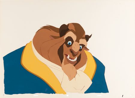Lot #499 Beast production cel from a Beauty and the Beast commercial - Image 1