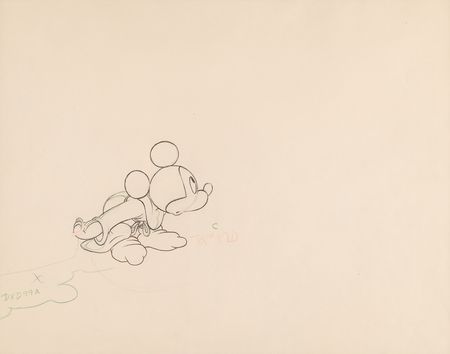 Lot #364 Mickey Mouse production drawing from Fantasia - Image 2