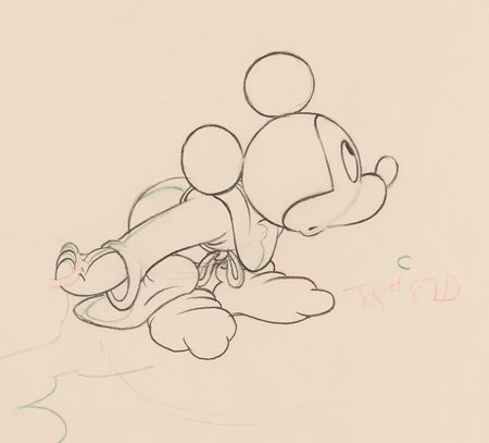 Lot #364 Mickey Mouse production drawing from Fantasia - Image 3
