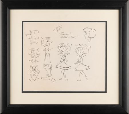 Lot #407 George and Jane Jetson production model sheet from The Jetsons - Image 1