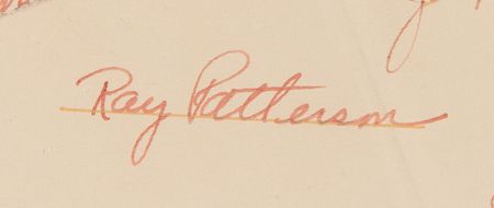 Lot #405 Tom and Jerry oversized hand-painted 1951 Christmas Card presented to Fred Quimby, signed by (70+) MGM animation department employees including Bill Hanna, Joe Barbera, Tex Avery, and more - (27˝ x 34.5˝) - Image 6