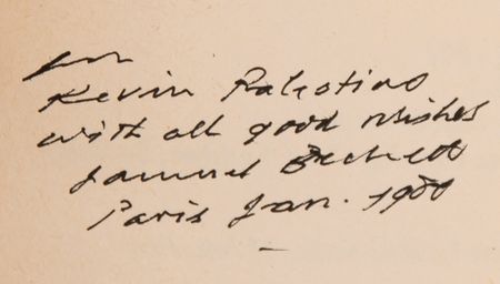 Lot #625 Samuel Beckett Signed Book - Waiting for Godot - Image 2