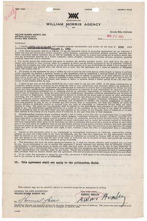 Lot #665 Aldous Huxley Twice-Signed Document - Image 1